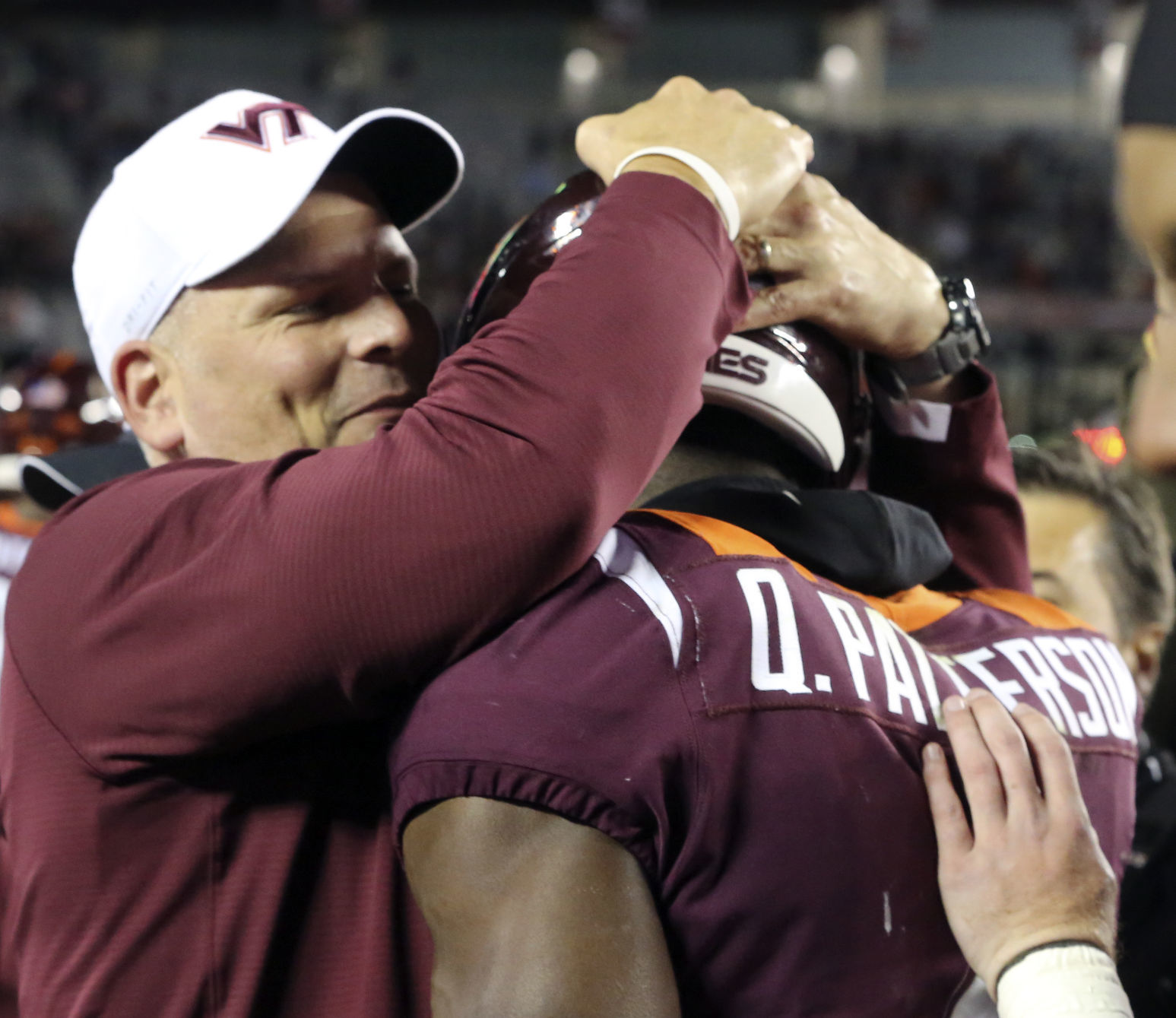 Justin Fuente and Quincy Patterson II
